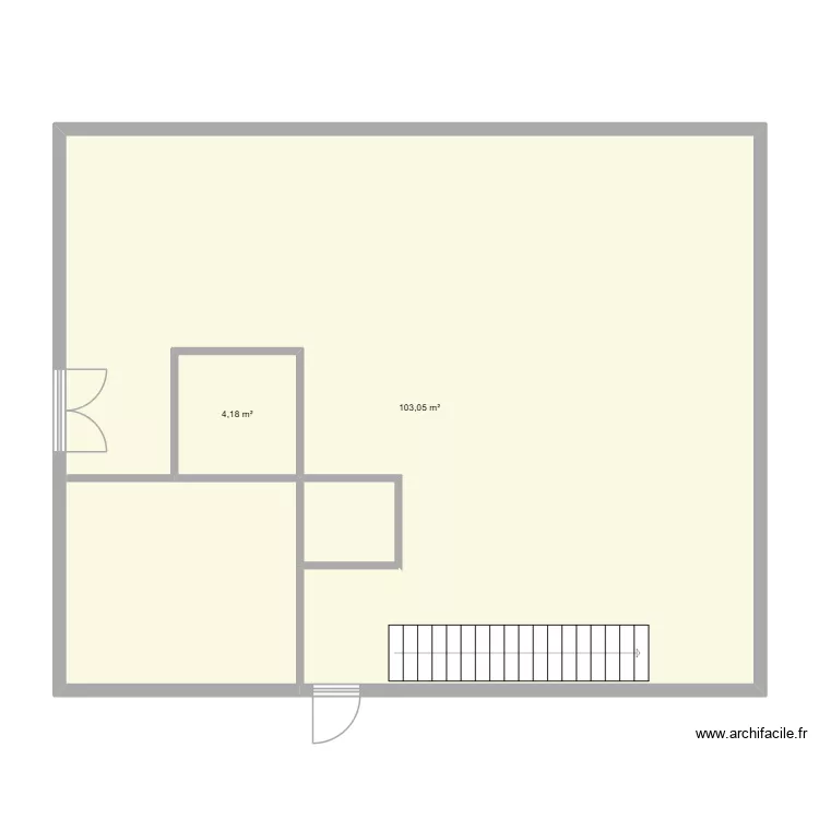 BROUILLON. Plan de 2  et 107 m²