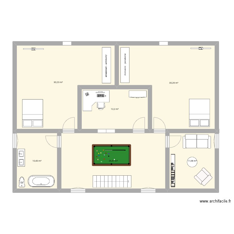 Étage . Plan de 0 pièce et 0 m2
