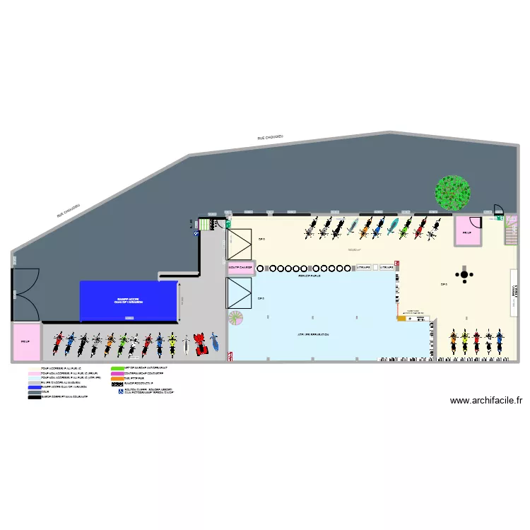 FC MOTOS RDC  apr&egrave;s travaux Avril 2024. Plan de 