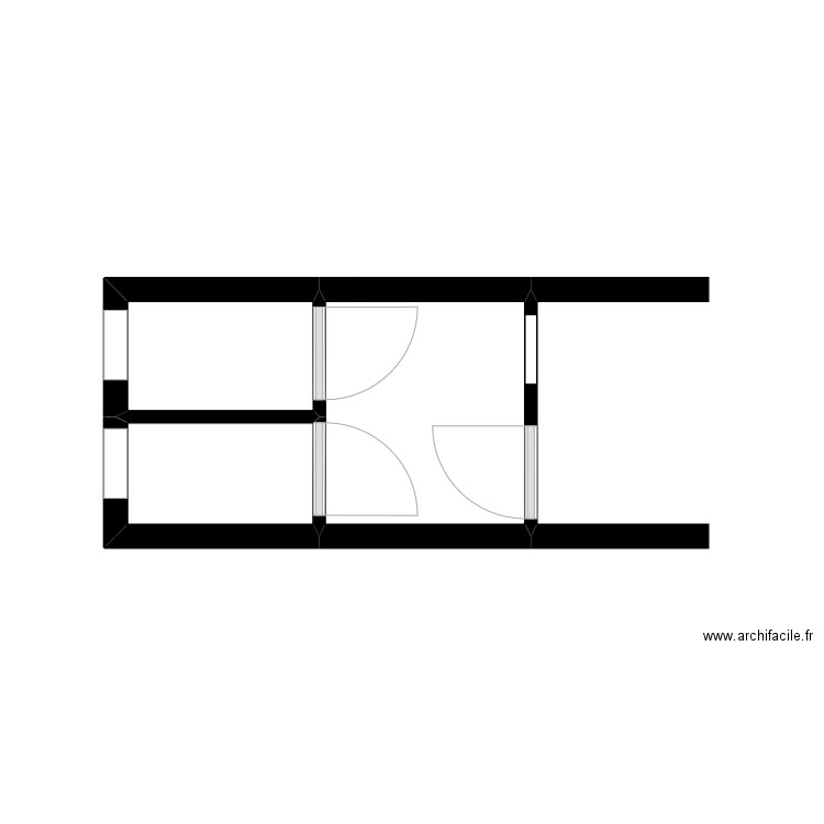 SALZINNES WC HAUT. Plan de 3 pièces et 6 m2