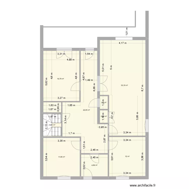EXUPERY   1&deg;E  EDL. Plan de 