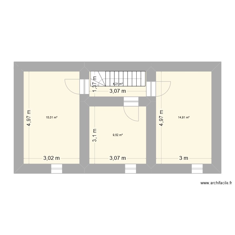 INDIVIS BOUHIER. Plan de 10 pièces et 94 m2