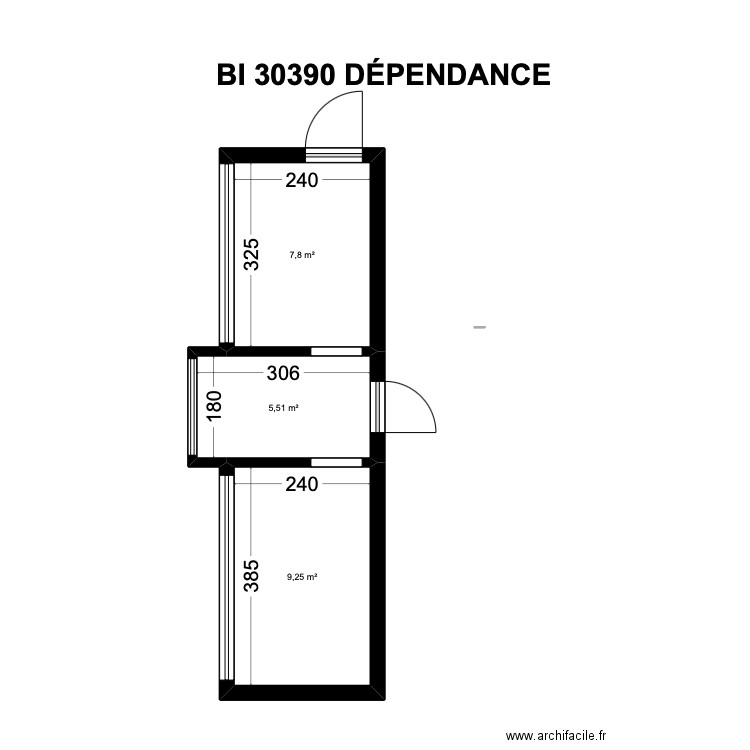 BI 30390. Plan de 25 pièces et 219 m2