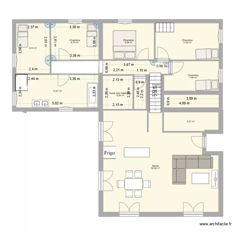 MAISON JARNIOUX. Plan de 10 et 132 m² MAISON JARNIOUX. Plan de 10 et 132 m²