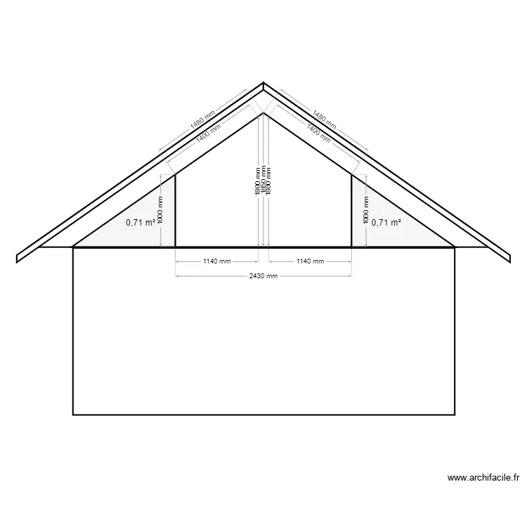 facade. Plan de 