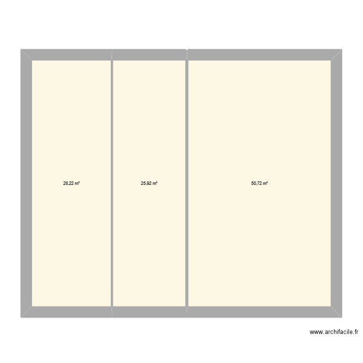 maison. Plan de 3 pièces et 105 m2