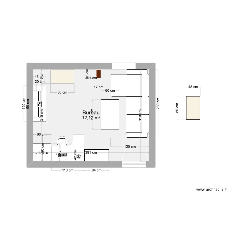 Chambre Yo. Plan de 0 pièce et 0 m2