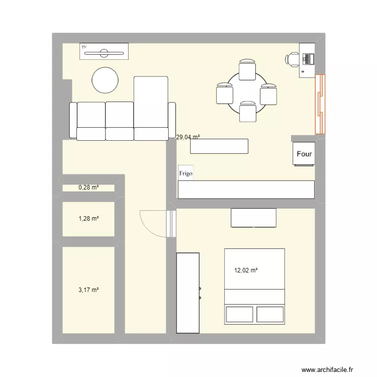 appart catlyn. Plan de 