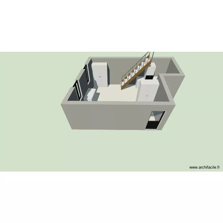 Appart Alice v2. Plan de 1 Pièce et 26 m² Appart Alice v2. Plan de 1 Pièce et 26 m²