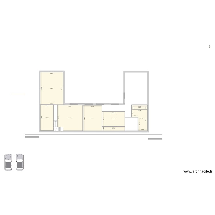 maison 3. Plan de 8 pièces et 145 m2