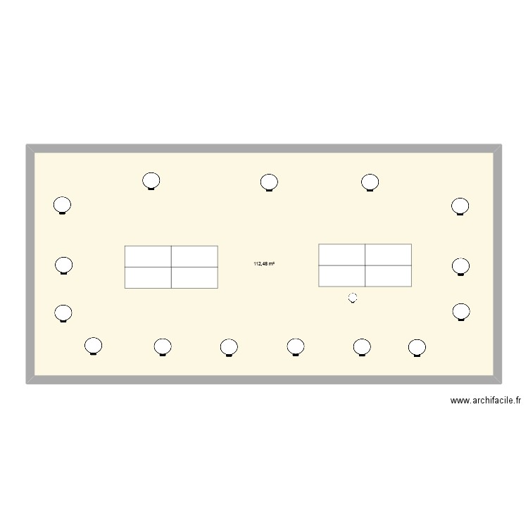 B BORNEMAN. Plan de 1 pièce et 112 m2