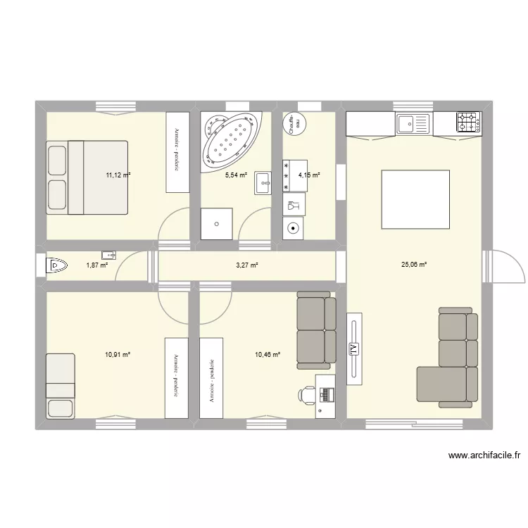Plan maison. Plan de 8 et 72 m² Plan maison. Plan de 8 et 72 m²