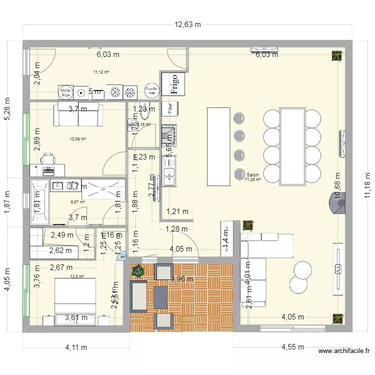 Maison Prunay cote. Plan de Maison Prunay cote. Plan de