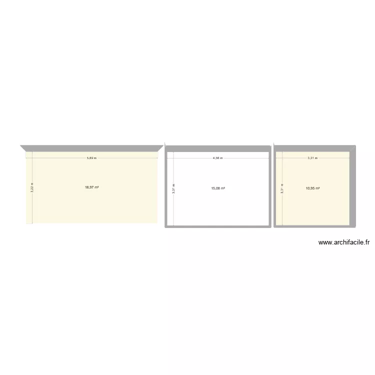 epnak. Plan de 3  et 45 m²