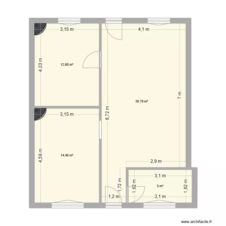 Plan3. Plan de 4 et 63 m² Plan3. Plan de 4 et 63 m²