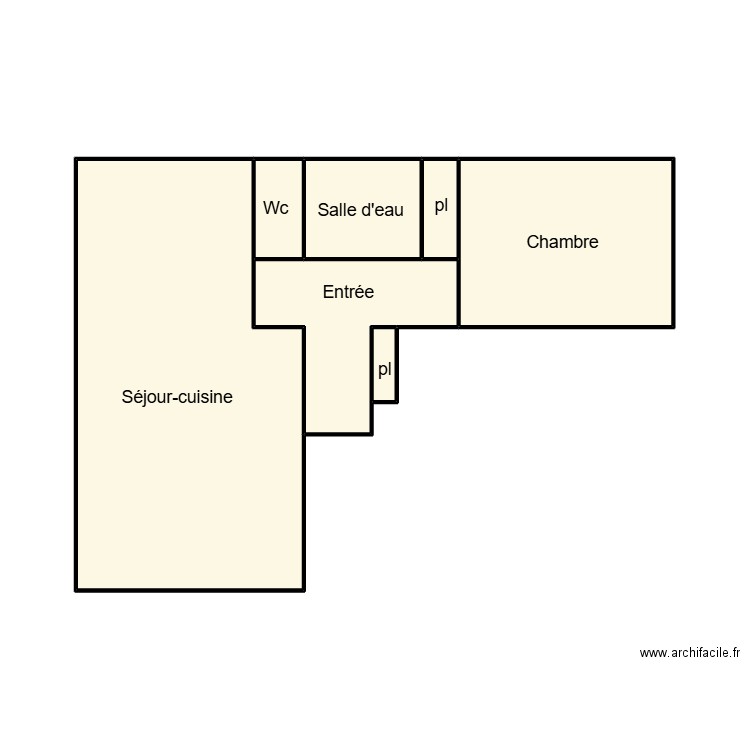 QUIMPER MAGNARD. Plan de 7 pièces et 28 m2