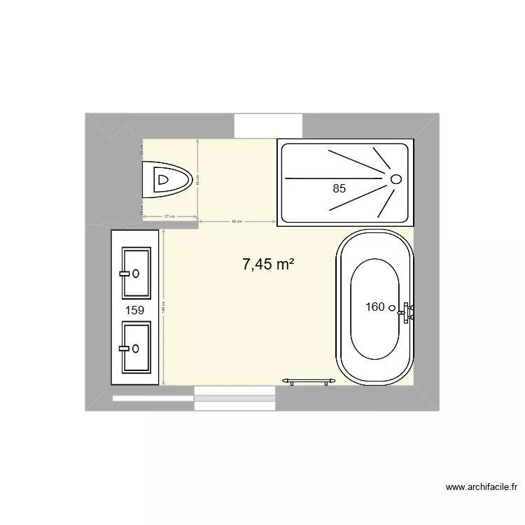R+1 / SDB. Plan de R+1 / SDB. Plan de