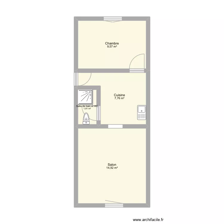 Appartement 4 à peu près. Plan de 4 et 34 m² Appartement 4 à peu près. Plan de 4 et 34 m²