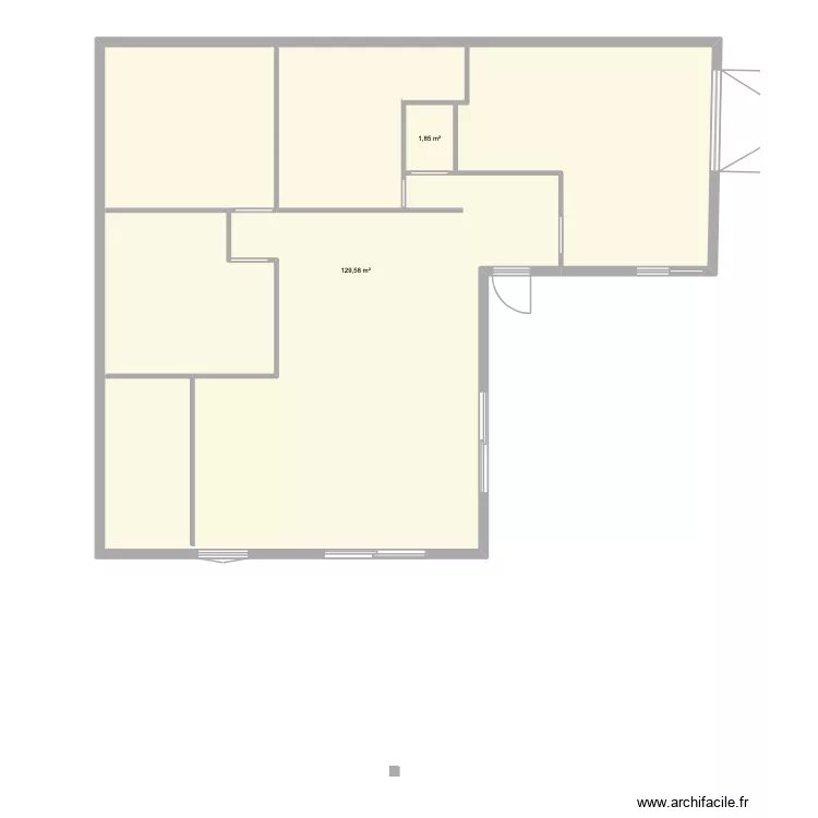 4BIS. Plan de 2 Pièces et 131 m² 4BIS. Plan de 2 Pièces et 131 m²
