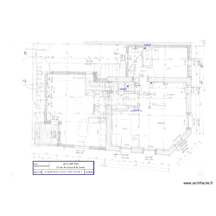 PLAN EU ETAGE 1 ind B. Plan de 