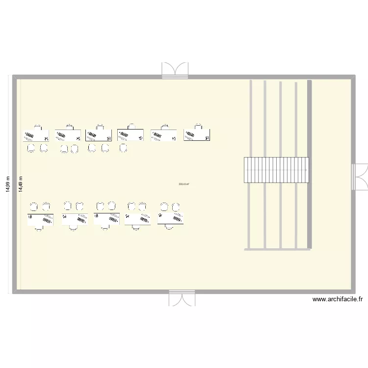 Salle polyvalent Provence. Plan de 
