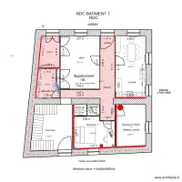 RDC Bâtiment 1 + aménagement + doublage + elecT4 08/2026