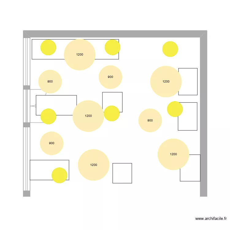 Bomba Salle 1. Plan de 
