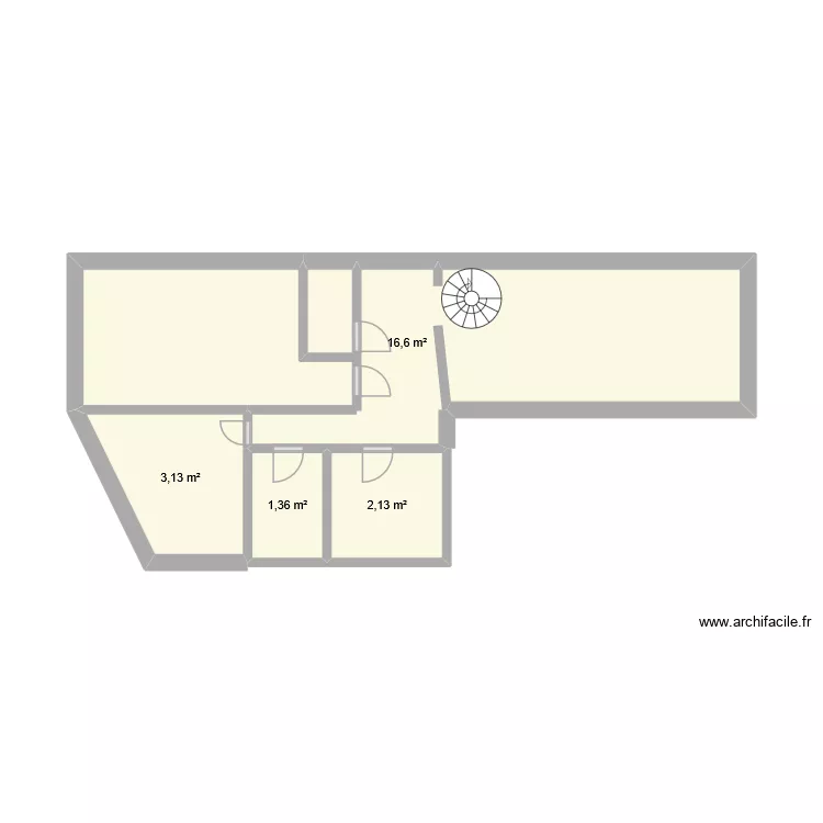Plan 2. Plan de 4 Pièces et 23 m²