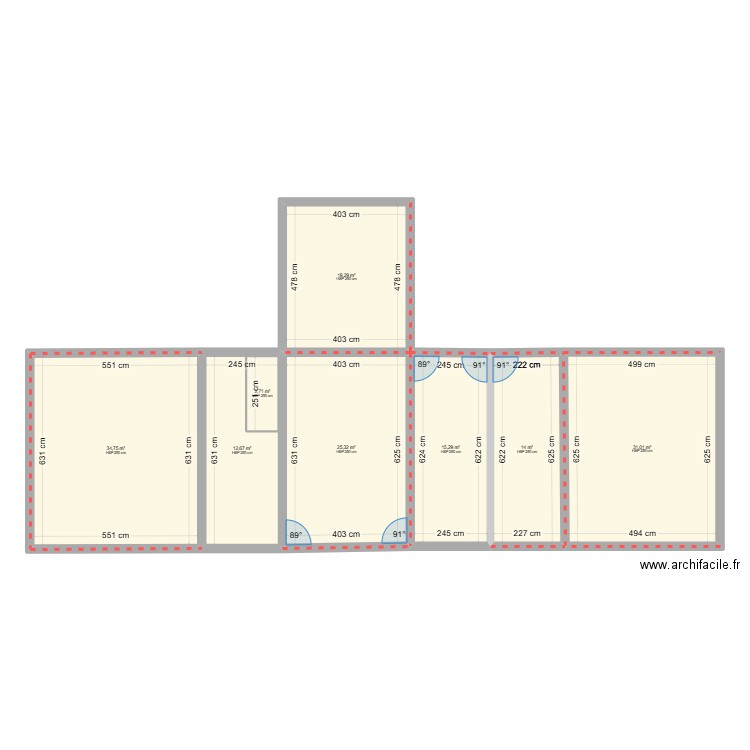 LA CHAPELLE RAINSOUIN. Plan de 7 pièces et 156 m2