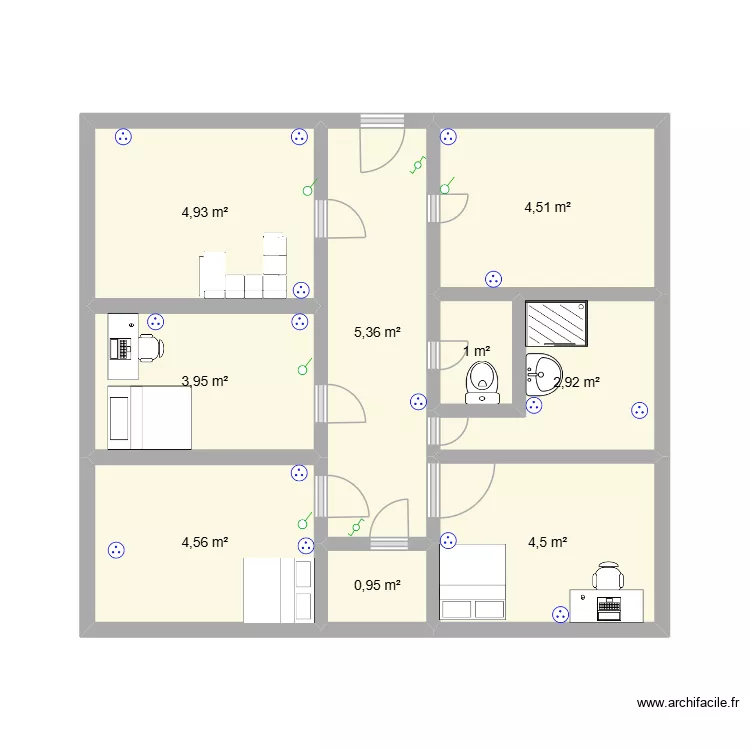 plan. Plan de 9 pièces et 33 m² plan. Plan de 9 pièces et 33 m²
