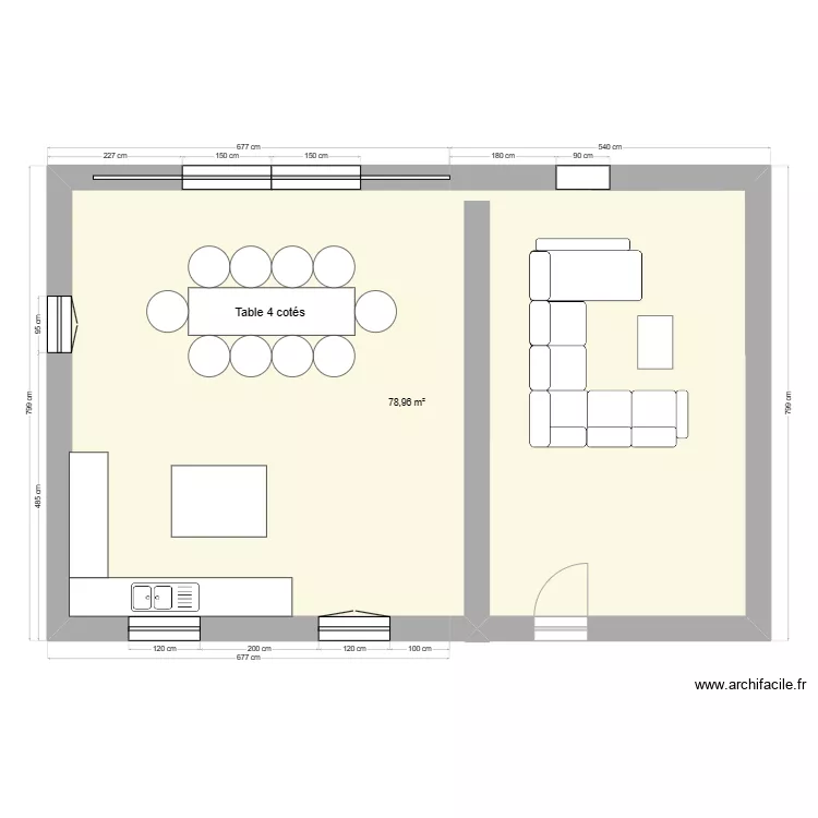 MAISON. Plan de 