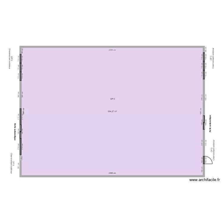 LE D&Eacute;P&Ocirc;T AVANT TRAVAUX. Plan de 