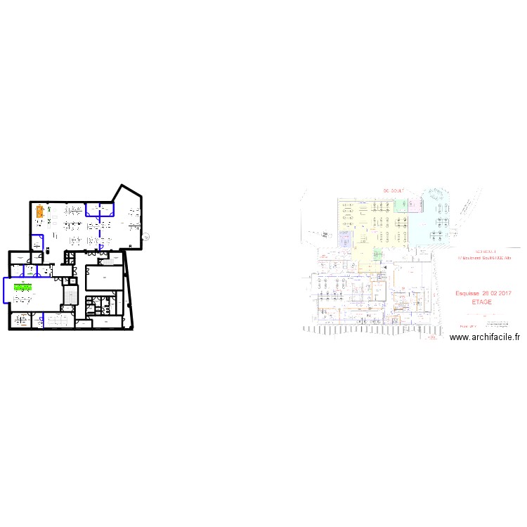 Alibi. Plan de 50 pièces et 678 m2
