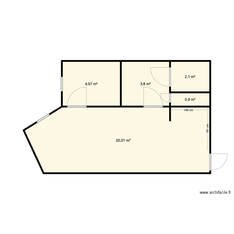 Plan Manon Le Victoria def - exemple2. Plan de 5 pièces et 31 m2