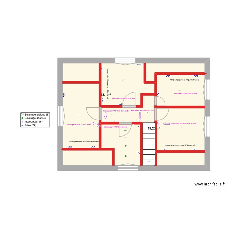 Clarissa Angela Elec. Plan de 2 pièces et 32 m2