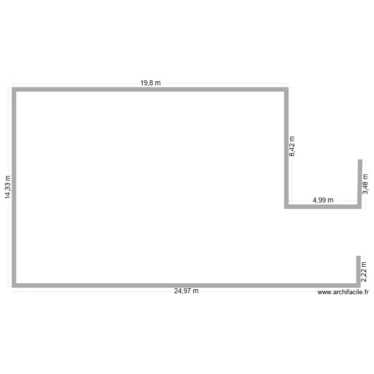 Plan de masse - Batiment sous traitance agrandis. Plan de 