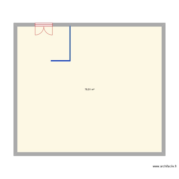 Cuisine 6. Plan de 1 pièce et 77 m2