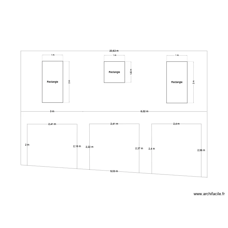 fa&ccedil;ade avt. Plan de 