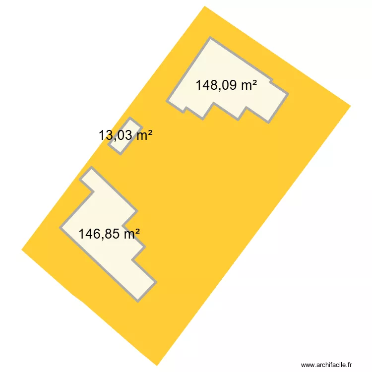 cadastre casapia 2. Plan de 3  et 308 m²