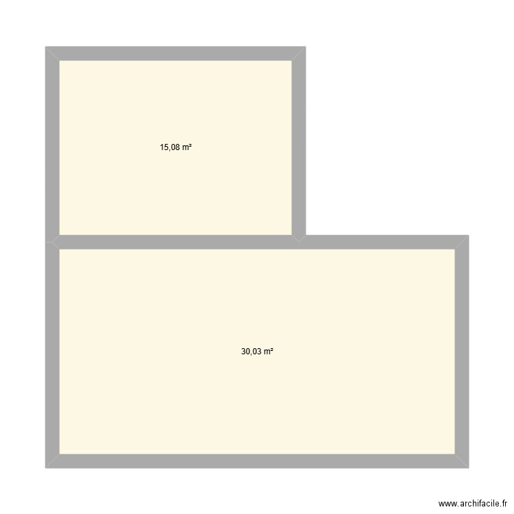 NICO MCO. Plan de 2 pièces et 45 m2