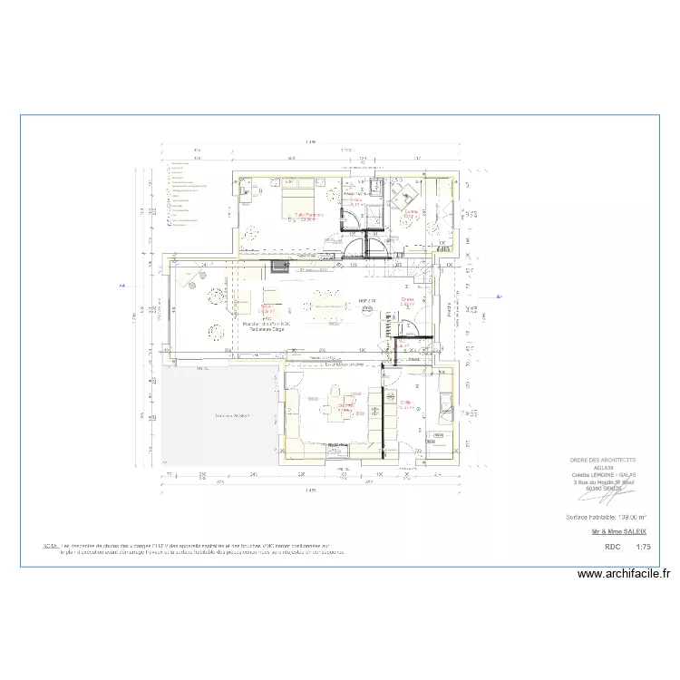 9 cerisiers rdc. Plan de 9 cerisiers rdc. Plan de