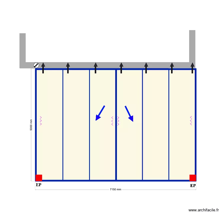 Guedes. Plan de 6  et 34 m²