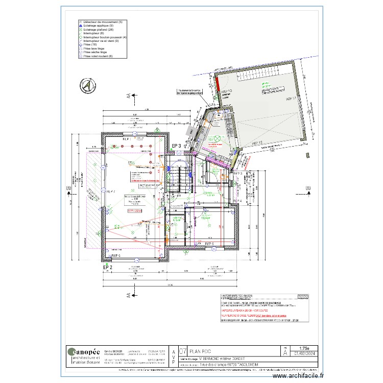 RDC BERMOND. Plan de 0 pièce et 0 m2