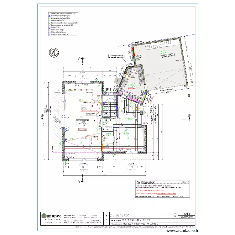 RDC BERMOND. Plan de RDC BERMOND. Plan de