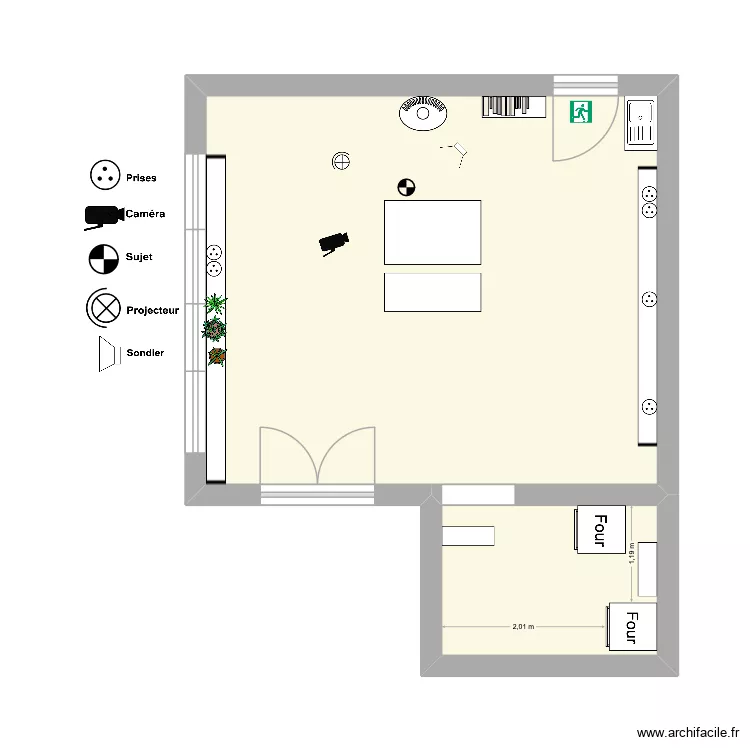 Atelier Anne kreig. Plan de 