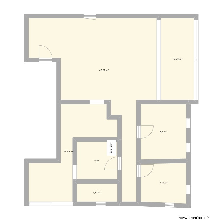 Nahariya Weizman 75. Plan de 7 pièces et 93 m2