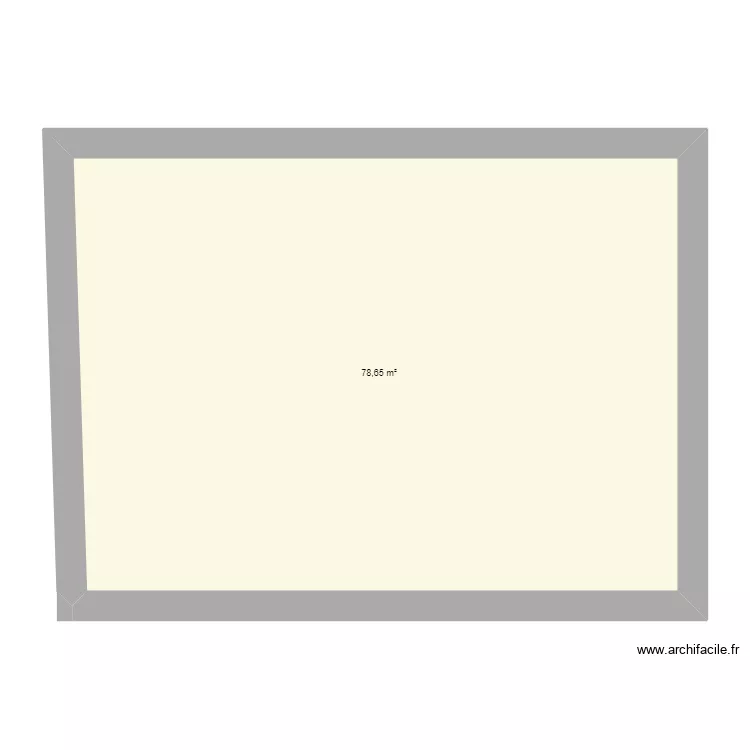VU DENSEMBLE. Plan de 1 Pièce et 79 m²