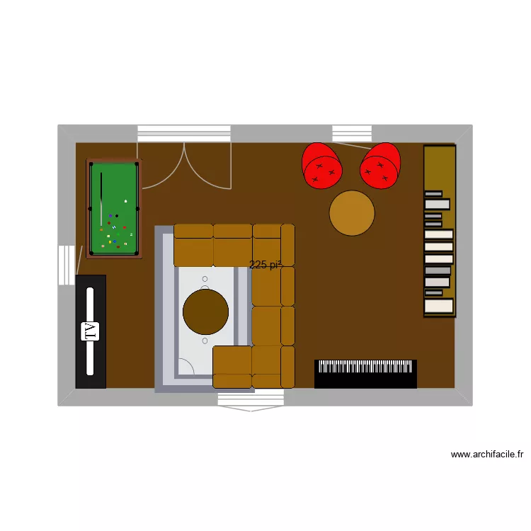 salon. Plan de 1 et 21 m² salon. Plan de 1 et 21 m²