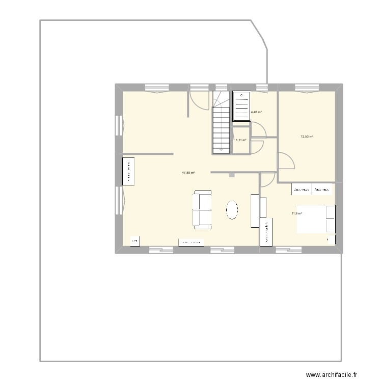 Lot 15 Aménagé. Plan de 5 pièces et 78 m2