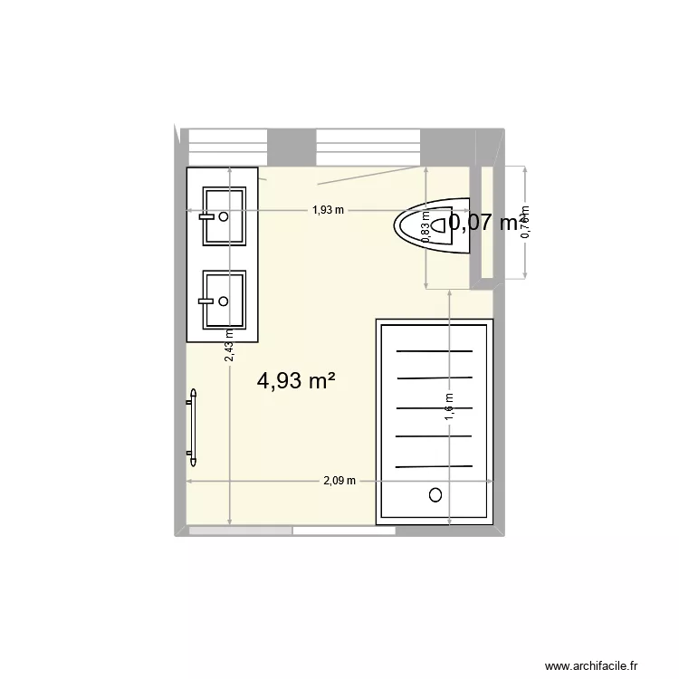 BODEAU Marina. Plan de 2 et 5 m² BODEAU Marina. Plan de 2 et 5 m²